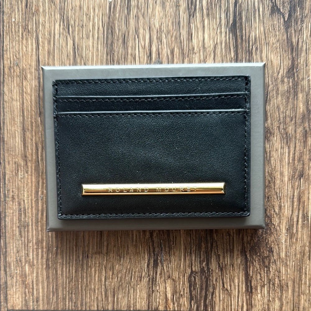 Roland Mouret Black Key Card Holder with Modern Design